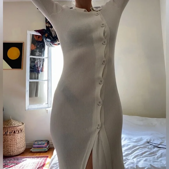 Christopher Esber | Dresses | Christopher Esber Doublebutton Knit Dress  Size Small | Poshmark